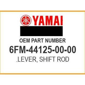 6fm-44125-00-00 Yamaha Lever Shift Rod Oem New
