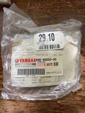 6n0-w0093-00 Yamaha Genuine Carb Repair Kit New Old Stock