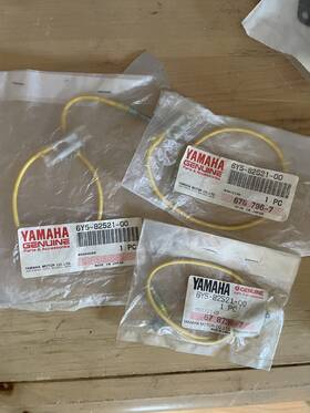 6y5-82521-00-00 Yamaha B2 Selling Three Genuine # Yellow Rigging Leads