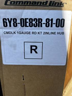 6y8-0e83r-81-00 Yamaha Command Link Single Engine Round One Gauge Kit
