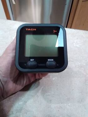 6y8t-01 Yamaha Command Link Tachometer Tach Square Tested Used