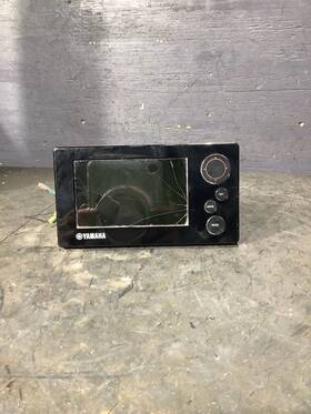 6y9-83710-02-00 Yamaha Outboard 6y9 Digital Gauge Display P# 6y9837100000 Cracked Screen
