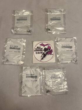 90151-06079 Yamaha Countersunk Screw Lot Of 6 P/n 2002-2021 Yz125 Wr250f Oem