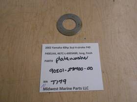 90201-27m00-00 Yamaha 2002 40hp F40 Elha 4stroke Plate Washer T179