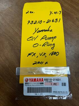 93210-21631-00-00 Yamaha New Oem Oil Pump O-ring 93210-21631 2011 Fx Vx Gp1800