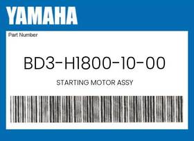 Bd3-h1800-10-00 Yamaha Genuine Starting Motor Assy -