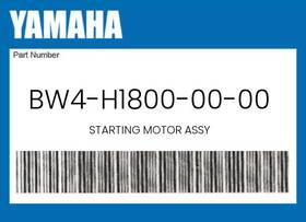 Bw4-h1800-00-00 Yamaha Genuine Starting Motor Assy -