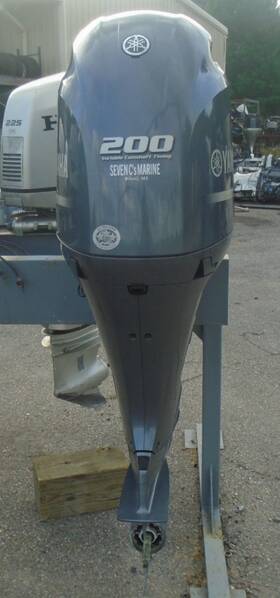 F200txb Yamaha Used 2015 F200 200 Hp 25 Inch 4-stroke Outboard Boat Motor Engine 48hrs