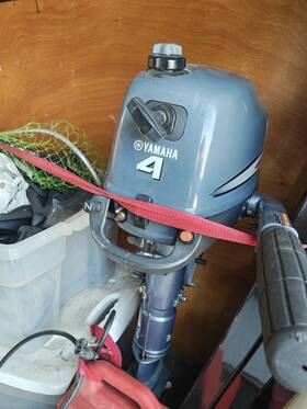 F4mshb Yamaha 4hp 4 Stroke Outboard 15 Inch Shaft Mid Section