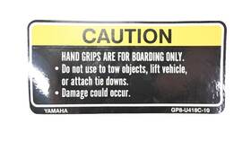Gp8-u418c-10-00 Yamaha New Oem Caution Graphic Nos