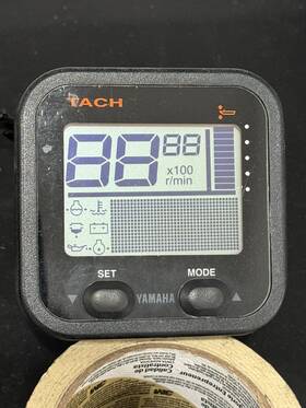 6y8-8350t-01-00 Yamaha Marine New Lcd- Command Link Square Tachometer Gauge