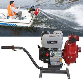 Zongshen 756804832612 Aquaculture Drug Sprinkling Machine 4-stroke Outboard Motor Ship Propeller 7.5hp