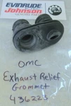 A3B Johnson Evinrude Omc 436223 Exhaust Relief Grommet Oem New Factory Boat Part. Fixed Price $26.26.