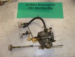 1961 Montgomery Ward Gale Sea King 5HP Outboard Five Oem Carburetor Adj Rod. Fixed Price $144.00.