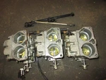 Mercury 2.5L 200HP Stroke Outboard Carburetor Set (WMH-3311-821687C). Fixed Price $250.00.