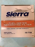 Sierra International 18-7989 Fuel Water Separator Filter New!!. Fixed Price $7.99.