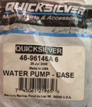 Mercury Marine Oem Water Pump Base 46-96146A5 Nos. Fixed Price $59.49.
