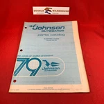 1979 Johnson Outboards Electric Model Parts Catalog 390085 Omc Evinrude Final. Fixed Price $14.99.