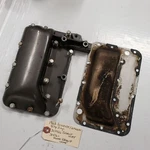 307926 Evinrude Johnson Exhaust Covers 1962 40HP 2CYL And Many Other Models. Fixed Price $20.00.