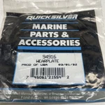 Mercury Quicksilver 94916 Wear Plate. Fixed Price $8.00.