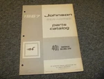 1967 Johnson RK29E RKL29E 40HP Sea Horse Outboard Parts Catalog Manual 382092 Xo. Fixed Price $61.07.