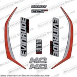Fits Evinrude 225HP High Output G2 E-tec Decal Kit (red) 2014-2019. Fixed Price $144.95.