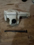 Omc Johnson Evinrude 15HP 9.9HP Airbox (319289) And Choke Mixture Knob. Fixed Price $45.00.
