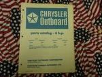 1970 Chrysler Outboard 6 Hp Parts Catalog. Fixed Price $13.99.