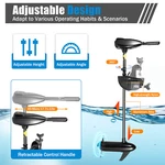 12V 80LBS Electric Trolling Motor Thrust Transom Mounted Fishing Boat Engine. Fixed Price $217.60.