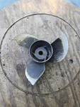 Force Mercury Outboard 13 1/2" X 17P P685 Propeller 685265 Used Damaged. Fixed Price $16.00.