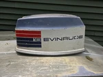 Vintage 1973 Evinrude 18HP 18304A Outboard Boat Motor Hood / Cowling. Fixed Price $30.00.