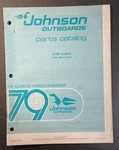 1979 Johnson 390087 Hp Models 4R79, 4RL79, 4W79 Outboard Parts Catalog. Fixed Price $6.95.