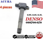 Genuine 4X Denso Ignition Coil For 2002-2011 Acura Csx Rsx 2.0L I4 #099700-070. Fixed Price $119.00.