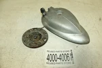 Vintage 1956 Mercury Mark 25 Top Cover Part # 121-420 & Starter. Fixed Price $65.00.