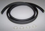 Johnson Evinrude Omc Dual Twin 2 Line Pressure Fuel Gas Tank Hose 5' W/clamps. Fixed Price $31.95.