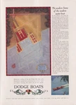 The Modern Home Of Motor Boat: Dodge Boats Ad 1930 Y. Fixed Price $9.99.