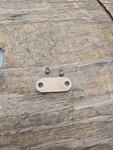 Vintage 1958 Johnson RDE-19C Outboard Boat Motor Shift Linkage Access Door. Fixed Price $8.00.