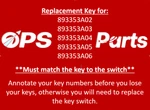 New/oem Mercury Base Number 893353 Key Switch Replacement #964 - 896919964. Fixed Price $15.30.