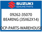 Suzuki Oem Part 09262-35070 Bearing, Final Drive Lh. Fixed Price $48.14.