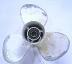 Yamaha Outboard Aluminum 12 1/4 X 9P Propeller G Series 63D-45941-00-00 (PW-230). Fixed Price $85.00.