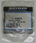 New Quicksilver Mercury Marine Boat Oem Check Valve Part No. 21-858870. Fixed Price $49.99.