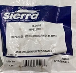 New Genuine Sierra Marine 18-3052 Impeller For Mercury. Fixed Price $12.29.