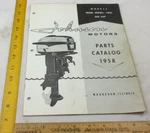 Johnson Motors Models RDE-19C RDEL-19C Repair Parts Catalog 1958 Vintage 35HP. Fixed Price $14.95.