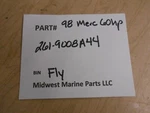 261-9008A 44 Mercury 1998 60HP 0G602198 Outboard Motor Flywheel Electric (fly). Fixed Price $200.00.