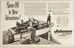 1955 Print Ad Johnson Sea-horse Twin 25-HP Outboard Motors Cabin Cruiser Boat. Fixed Price $20.35.