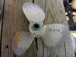 Johnson Evinrude 1967-1977 Propeller Pin Drive Large Gearcase Model 14X16 Rh. Fixed Price $39.00.