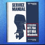 Tohatsu BFT75A BFT80A 40 Stroke Service Manual - Fixed Covered Xl Foldouts. Fixed Price $61.61.