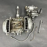 1946 - 48 Evinrude 5.4HP Zephyr Outboard Motor & Carburetor. Untested. Fixed Price $135.00.