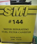 Smi 15144 Omc Water Separating Fuel Filter Canister Replaces 174144/502905. Fixed Price $10.00.