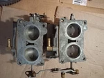 1975 Johnson 85HP V4 Carburetor Set. Fixed Price $110.00.